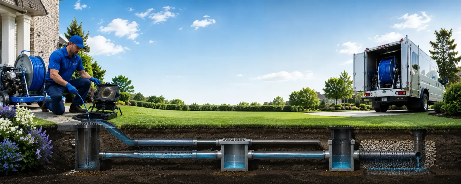 Outdoor drain cleaning information for Caldwell, TX